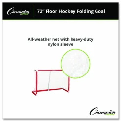 Champion Sports 72 Inch Floor Hockey Collapsible Goal, 24