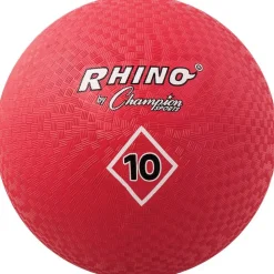 Champion Sports 10 Inch Playground Ball Red - 10" - Nylon - Red - 24 / Case