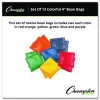 Champion Sports 4" Rainbow Bean Bags - 12 / Set - Assorted, Red, Yellow, Green, Orange