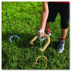Champion Sports Deluxe Horseshoe Tournament Set, 4 Horseshoes/2 Stakes/Carry Bag/Rule Sheet