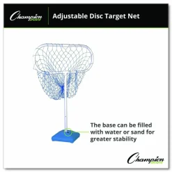 Champion Sports Disc Target Game Net, 30" x 12" x 24" to 36" h
