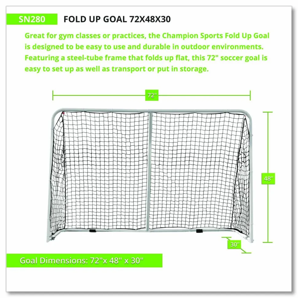 Champion Sports Fold Up Goal, 72" x 48"