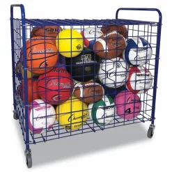 Champion Sports Full Size Lockable Ball Locker, Steel, 36