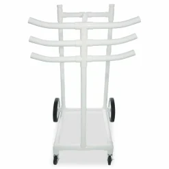 Champion Sports Hoop Storage Rack, Plastic, 176 lb Capacity, 26 x 22 x 49, White