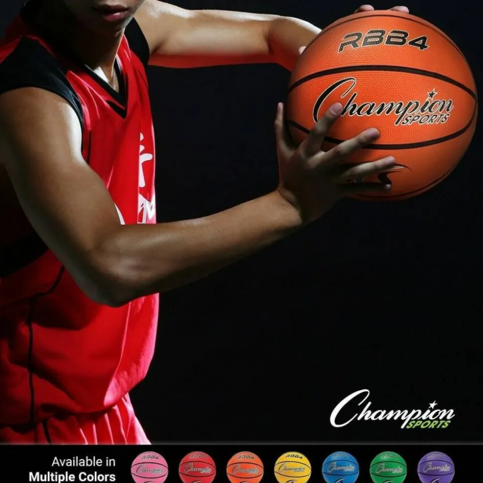 Champion Sports Intermediate Basketball, Size 6, Orange