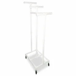 Champion Sports Jump Rope and Hoop Cart, Plastic, 19 x 28 x 69, White