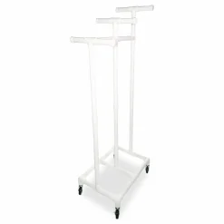Champion Sports Jump Rope and Hoop Cart, Plastic, 19 x 28 x 69, White