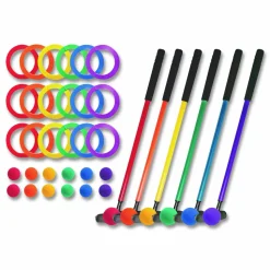 Champion Sports Mini Golf Set, 12 Balls/6 Putters/18 Rings/3 Target Holes