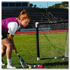 Champion Sports Mini Lacrosse Goal, 3 ft x 3 ft, 1.5