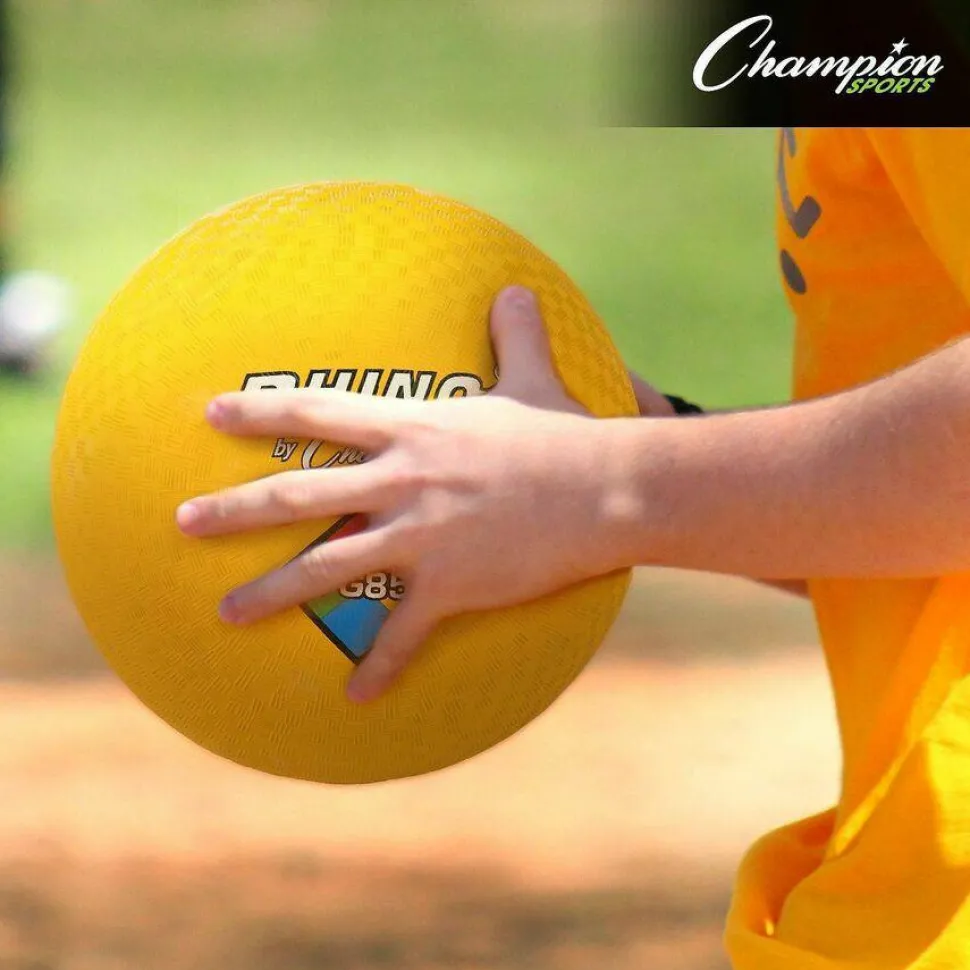 Champion Sports Mixed Playground Ball Set - Assorted, Blue, Red - Nylon, Rubber