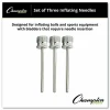 Champion Sports Nickel-Plated Inflating Needles, Pack Of 3