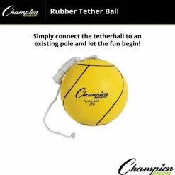 Champion Sports Nylon Tether Ball, Yellow