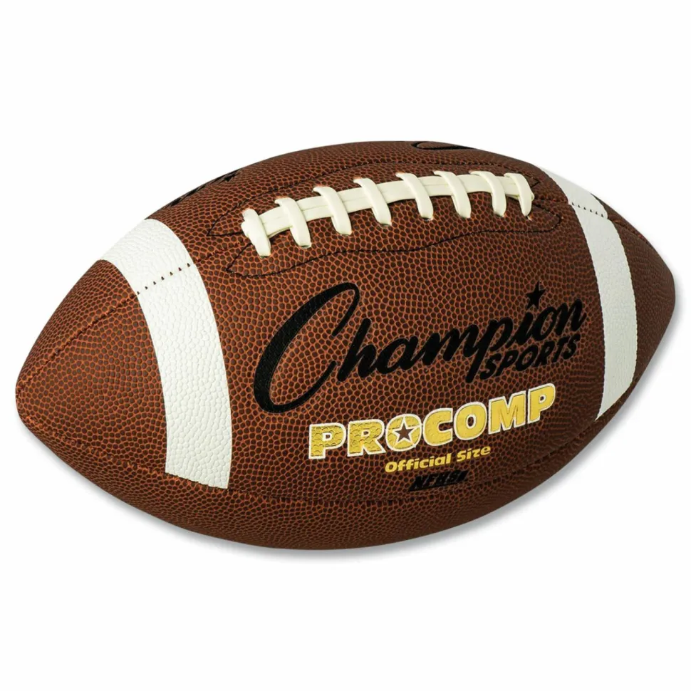 Champion Sports Pro Composite Football, Official Size, Brown