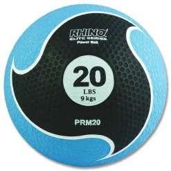 Champion Sports Rhino Elite Medicine Ball, 20 lb, Blue