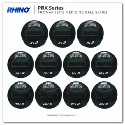 Champion Sports Rhino Promax Elite Medicine Ball, 6 lb, Black