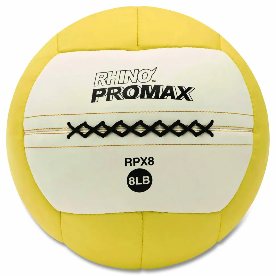 Champion Sports Rhino Promax Medicine Ball, 8 lb, Yellow