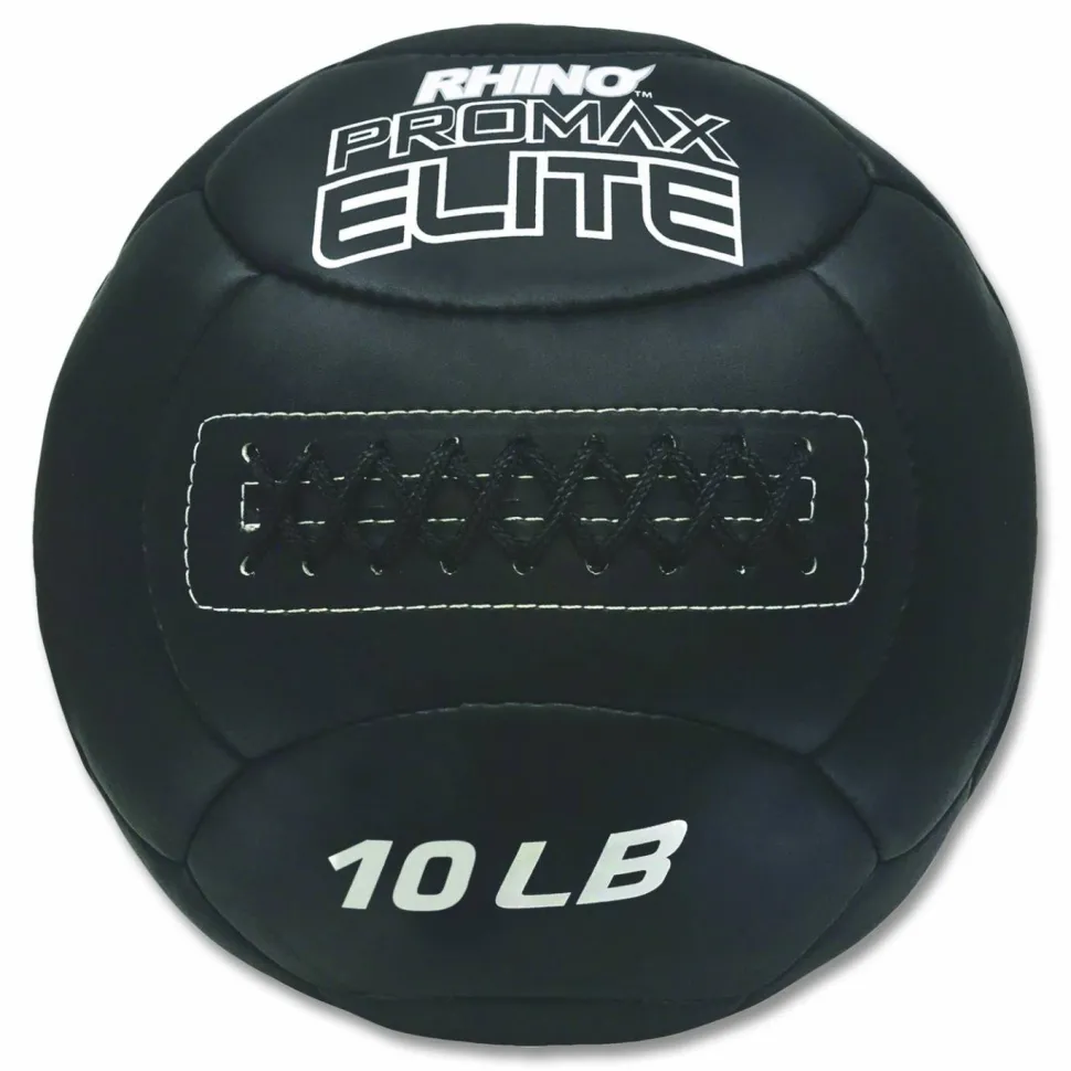 Champion Sports Rhino Promax Elite Medicine Ball, 10 lb, Black