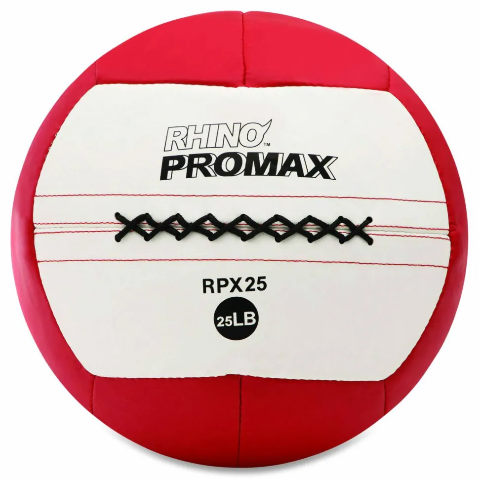 Champion Sports Rhino Promax Medicine Ball, 25 lb, Red