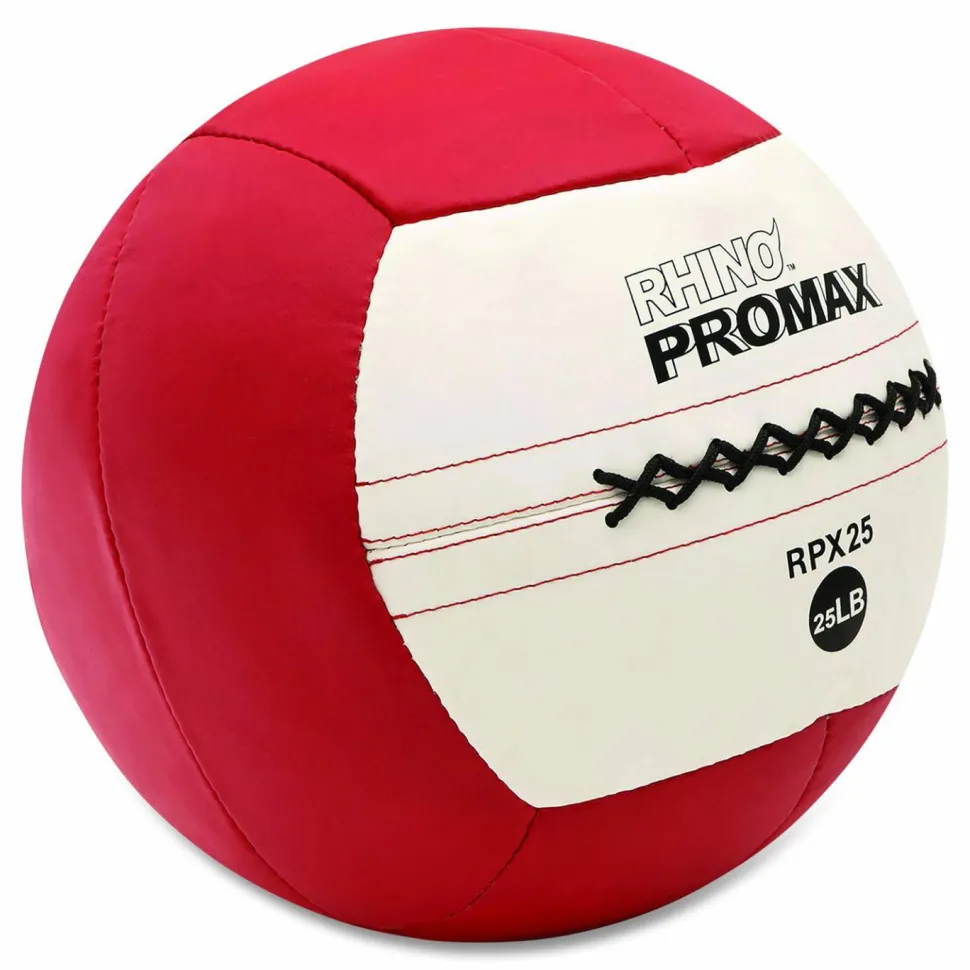 Champion Sports Rhino Promax Medicine Ball, 25 lb, Red