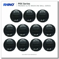 Champion Sports Rhino Promax Elite Medicine Ball, 25 lb, Black