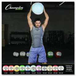 Champion Sports Rhino Promax Medicine Ball, 16 lb, Purple