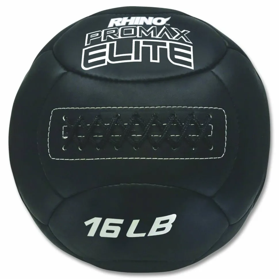 Champion Sports Rhino Promax Elite Medicine Ball, 16 lb, Black