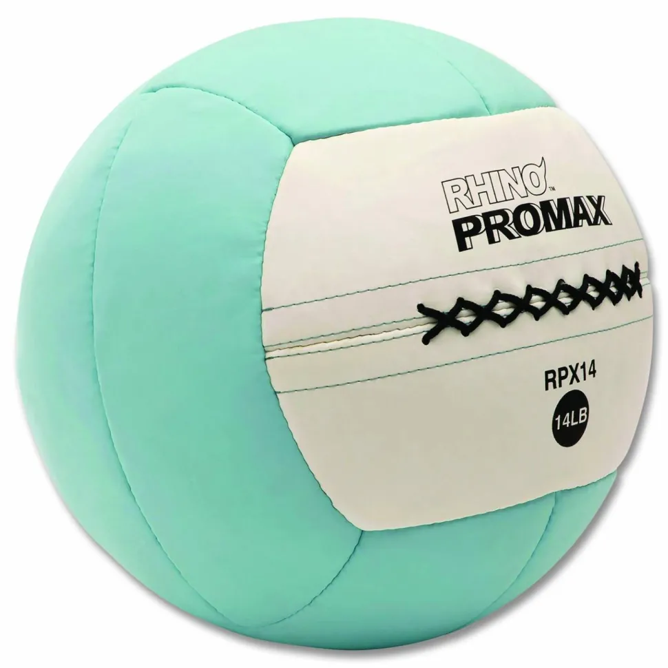 Champion Sports Rhino Promax Medicine Ball, 14 lb, Light Blue