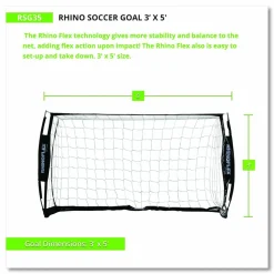 Champion Sports Rhino Soccer Goal, 36