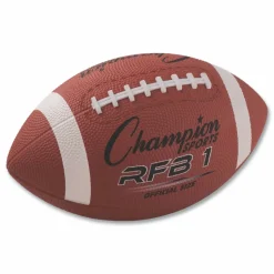 Champion Sports Rubber Sports Ball, Football, Official NFL, No. 9 Size, Brown