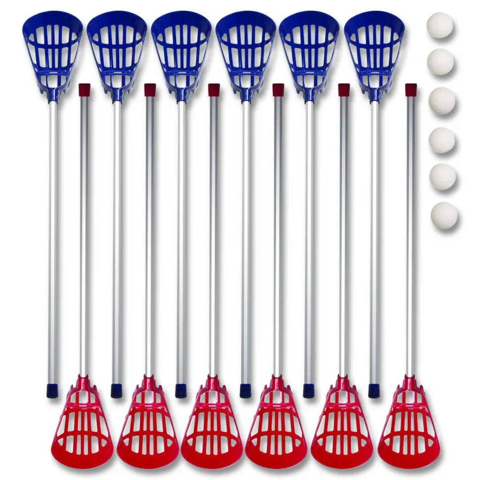 Champion Sports Soft Lacrosse Set, 6 Balls/12 Sticks