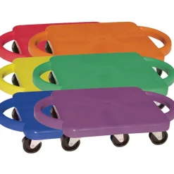 Champion Sports Standard Scooters With Handles, Assorted Colors, Pack Of 6