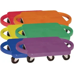 Champion Sports Standard Scooters With Handles, Assorted Colors, Pack Of 6