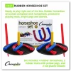 Champion Sports Steel Horseshoe Set, (4) Horseshoes/(2) 24" Stakes/Nylon Carry Bag