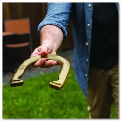 Champion Sports Steel Horseshoe Set, (4) Horseshoes/(2) 24