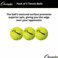 Champion Sports Tennis Balls, 2.5