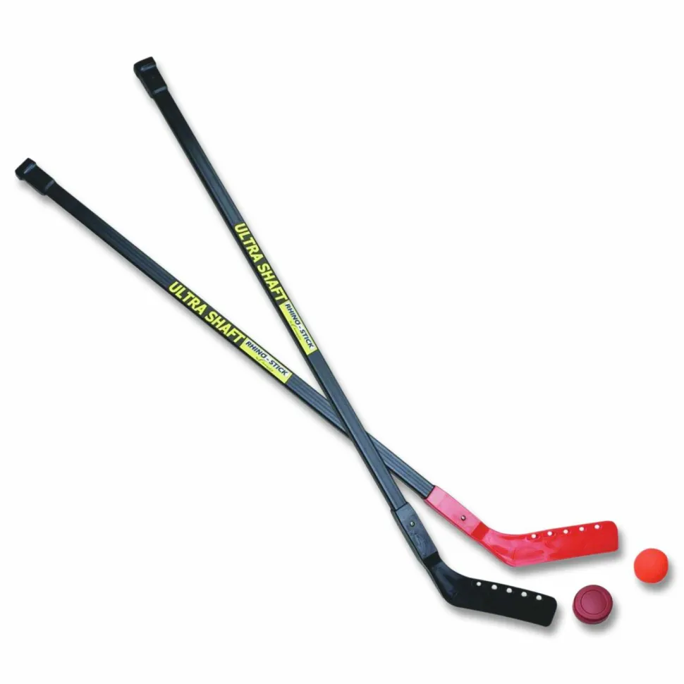Champion Sports Ultra Shaft Hockey Set, Twelve 47' Hockey Sticks/Two Pucks/Two Balls/Two Extra Blades
