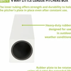 Champion Sports 4-Way Youth Pitcher's Box