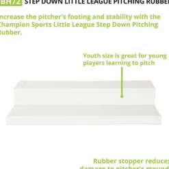 Champion Sports Youth Step Down Pitching Rubber