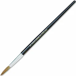 Charles Leonard Artist Brush, Size 12, Camel Hair, Round Profile, 12/Pack
