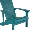 Charlestown Commercial All-Weather Poly Resin Wood Adirondack Chair in Sea Foam
