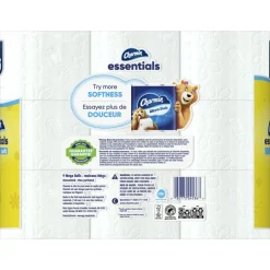 Charmin Essentials Soft Mega 2-Ply Toilet Paper Rolls, 4" x 4-1/2", 330 Sheets Per Roll, White, Pack Of 9 Rolls