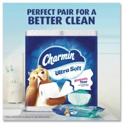 Charmin Ultra Soft Bathroom Tissue, Mega Roll, Septic Safe, 2-Ply, White, 208 Sheets/Roll, 12 Rolls/Pack, 5 Packs/Carton