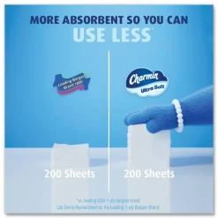 Charmin Ultra Soft Bathroom Tissue, Mega Roll, Septic Safe, 2-Ply, White, 208 Sheets/Roll, 4 Rolls/Pack, 8 Packs/Carton