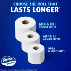 Charmin Ultra Soft 2-Ply Toilet Paper, 4