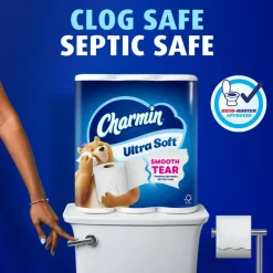 Charmin Ultra Soft 2-Ply Toilet Paper Mega Rolls, 208 Sheets Per Roll/69', Pack Of 16 Rolls