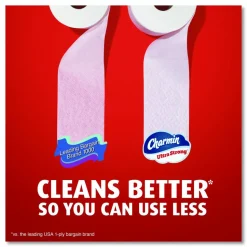 Charmin Ultra Strong Bathroom Tissue, Septic Safe, 2-Ply, White, 220 Sheets/Roll, 4 Rolls/Pack, 8 Packs/Carton