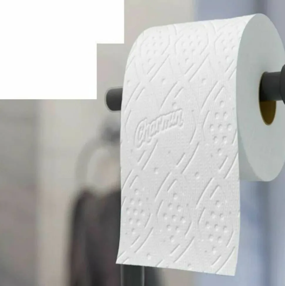 Charmin Ultra Strong Toilet Paper Mega Rolls, 4” x 3-15/16”, White, 220 Sheets Per Roll, Pack Of 12 Mega Rolls