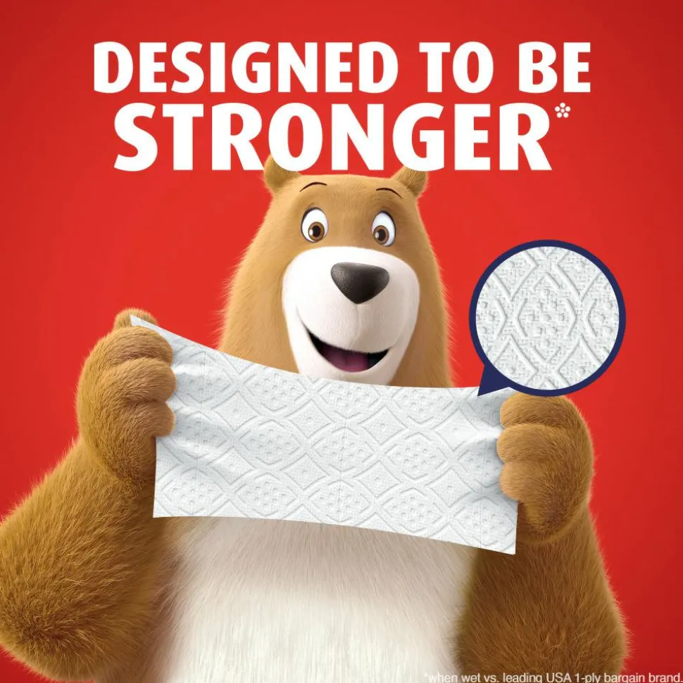 Charmin Ultra Strong Toilet Paper Mega Rolls, 4” x 3-15/16”, White, 220 Sheets Per Roll, Pack Of 12 Mega Rolls