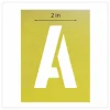 Chartpak Pickett Painting Stencils, Numbers/Letters, 3"