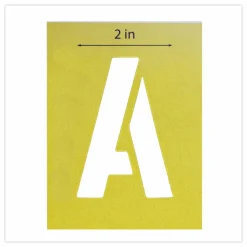 Chartpak Pickett Painting Stencils, Numbers/Letters, 3"